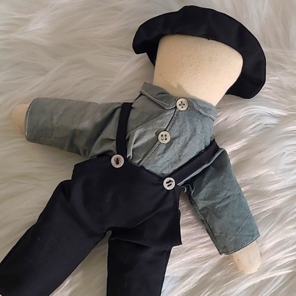 Creepy Faceless Amish Handmade Male Plush Stuffed Doll Possibly Haunted Spooky - Picture 7 of 11